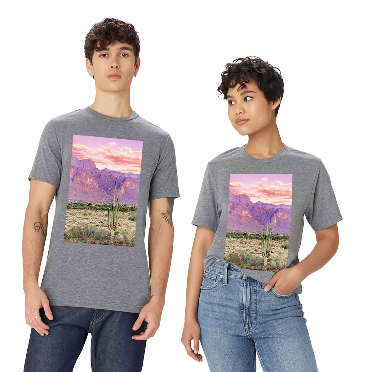 83 Oranges Cactus Sunset Classic T-shirt