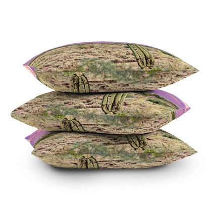 83 Oranges Cactus Sunset Outdoor Throw Pillow