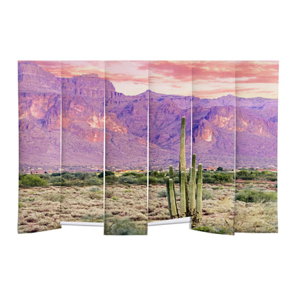 83 Oranges Cactus Sunset Wall Mural