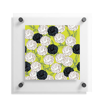 83 Oranges Carnations Floating Acrylic Print
