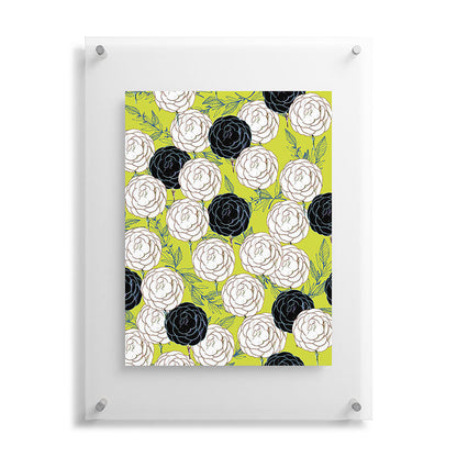 83 Oranges Carnations Floating Acrylic Print