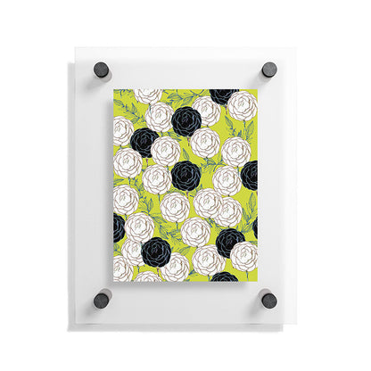 83 Oranges Carnations Floating Acrylic Print