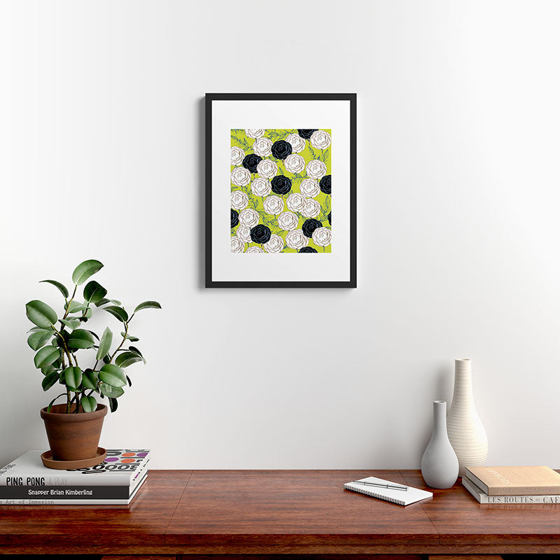 83 Oranges Carnations Framed Art Print