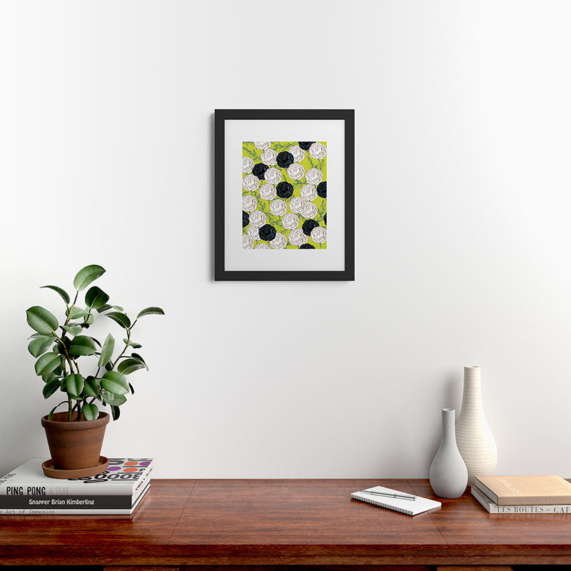 83 Oranges Carnations Framed Art Print