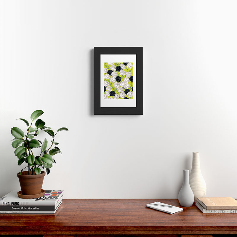 83 Oranges Carnations Framed Art Print