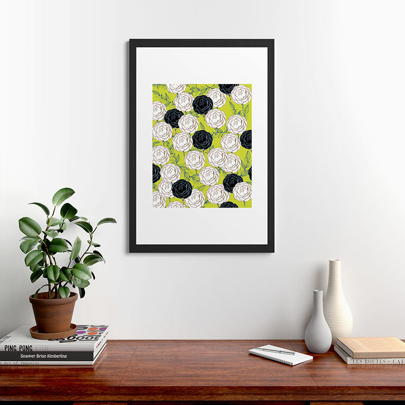83 Oranges Carnations Framed Art Print