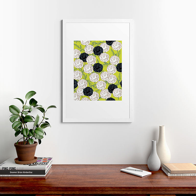83 Oranges Carnations Framed Art Print