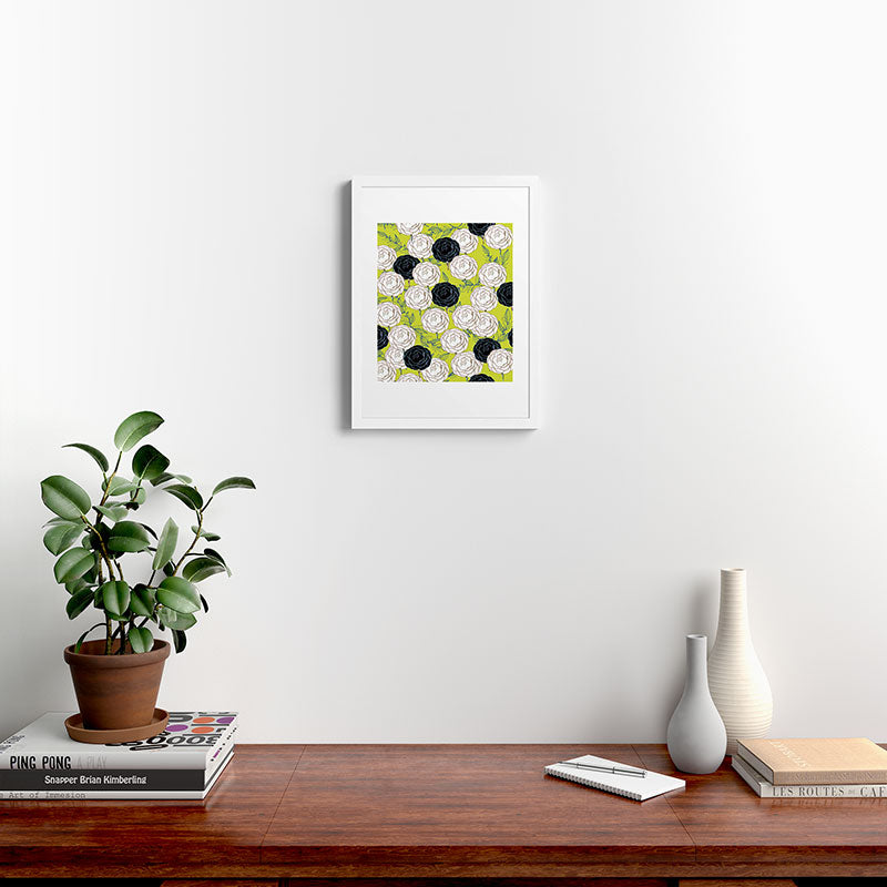 83 Oranges Carnations Framed Art Print