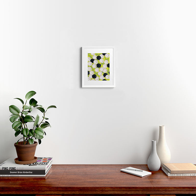 83 Oranges Carnations Framed Art Print
