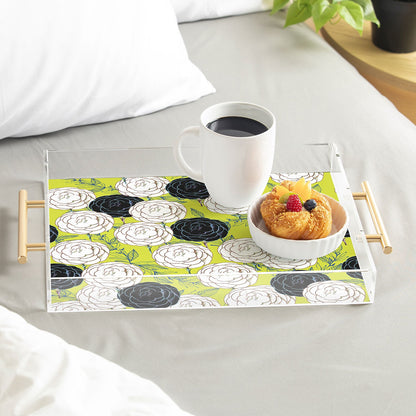 83 Oranges Carnations Acrylic Tray