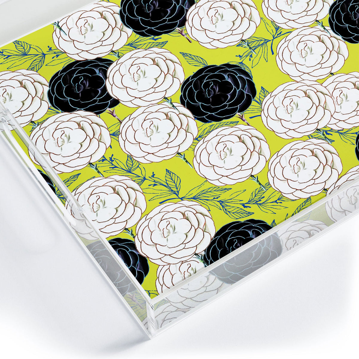 83 Oranges Carnations Acrylic Tray