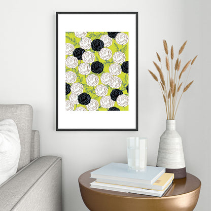 83 Oranges Carnations Metal Framed Art Print