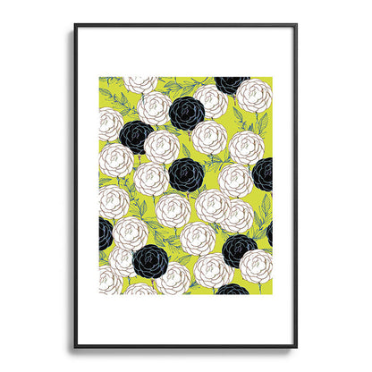 83 Oranges Carnations Metal Framed Art Print