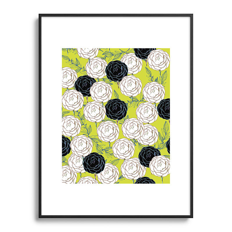 83 Oranges Carnations Metal Framed Art Print