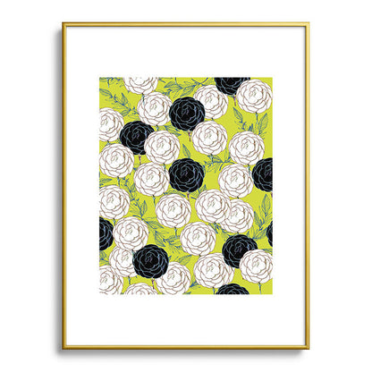 83 Oranges Carnations Metal Framed Art Print