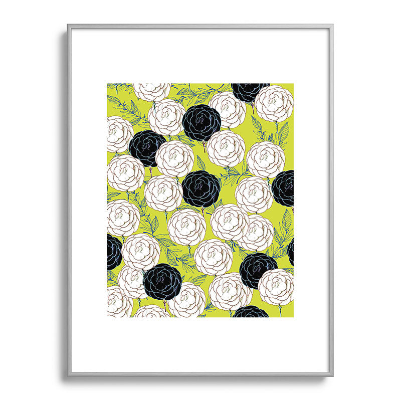 83 Oranges Carnations Metal Framed Art Print