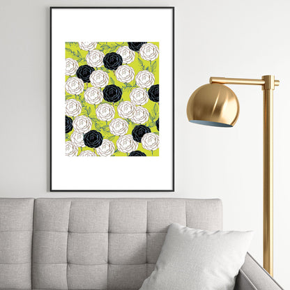 83 Oranges Carnations Metal Framed Art Print
