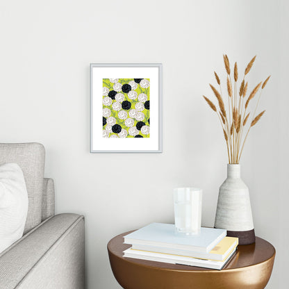 83 Oranges Carnations Metal Framed Art Print