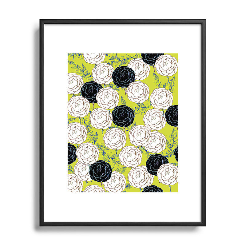 83 Oranges Carnations Metal Framed Art Print
