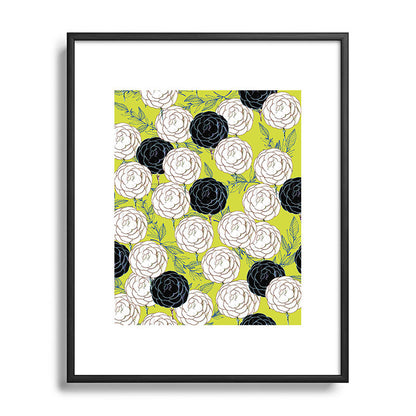 83 Oranges Carnations Metal Framed Art Print