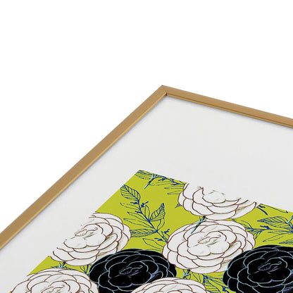 83 Oranges Carnations Metal Framed Art Print