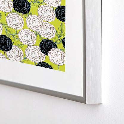83 Oranges Carnations Metal Framed Art Print