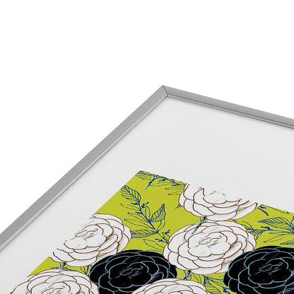 83 Oranges Carnations Metal Framed Art Print