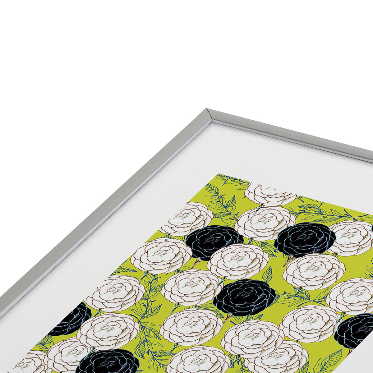 83 Oranges Carnations Metal Framed Art Print