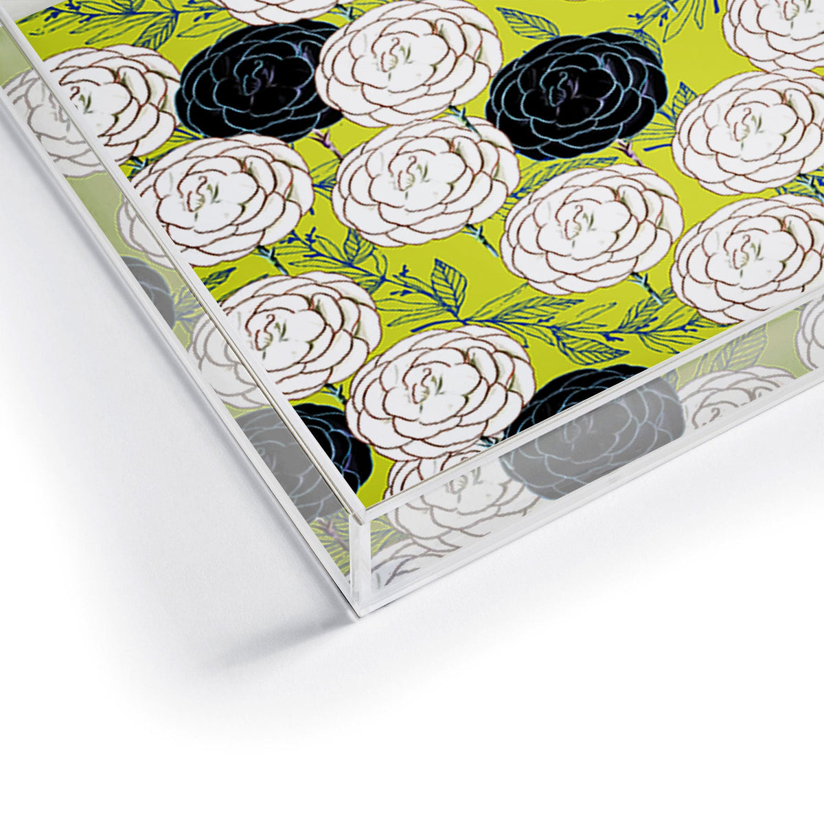 83 Oranges Carnations Acrylic Tray