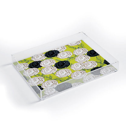83 Oranges Carnations Acrylic Tray