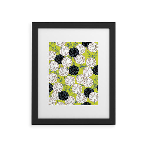 83 Oranges Carnations Framed Art Print
