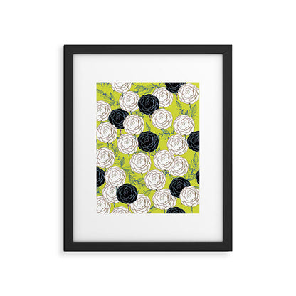83 Oranges Carnations Framed Art Print