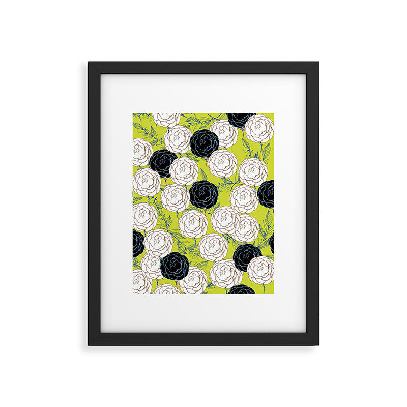 83 Oranges Carnations Framed Art Print