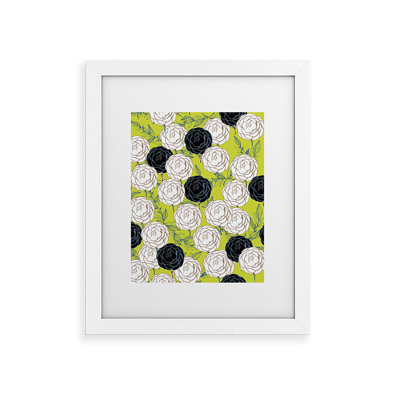 83 Oranges Carnations Framed Art Print