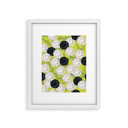 83 Oranges Carnations Framed Art Print