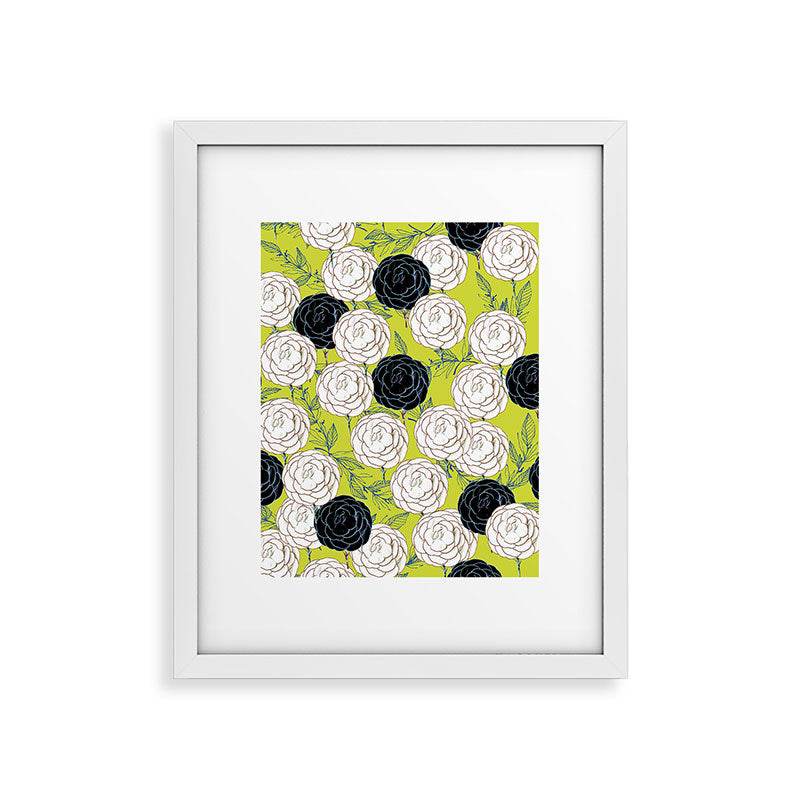 83 Oranges Carnations Framed Art Print