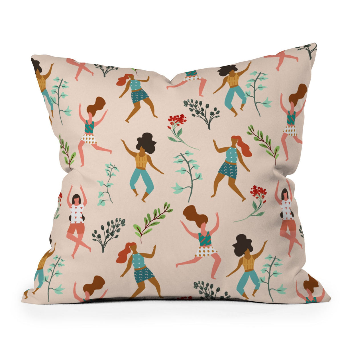 83 Oranges Central Park Zumba Throw Pillow