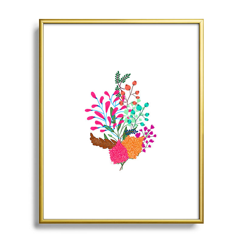83 Oranges Charm Metal Framed Art Print