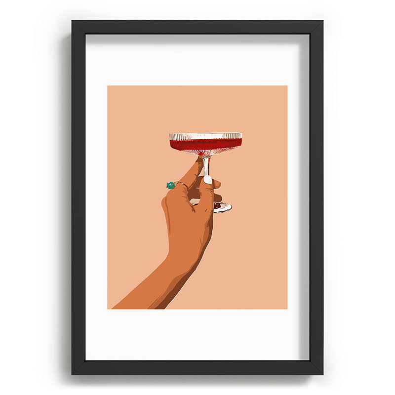 83 Oranges Cheers to Love Recessed Framing Rectangle