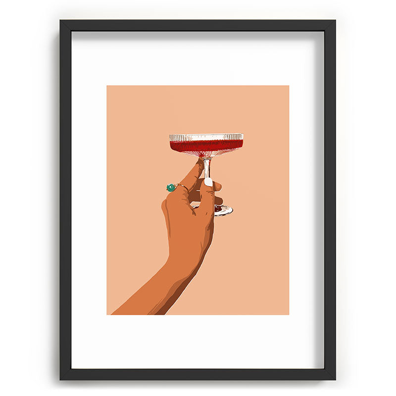 83 Oranges Cheers to Love Recessed Framing Rectangle
