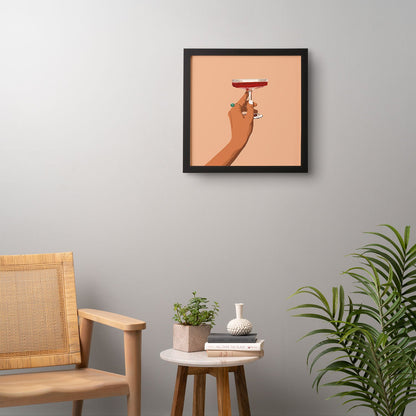 83 Oranges Cheers to Love Framed Wall Art