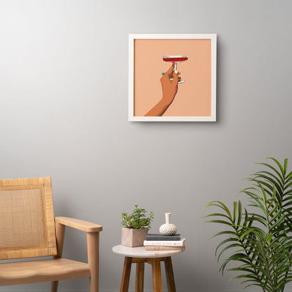83 Oranges Cheers to Love Framed Wall Art
