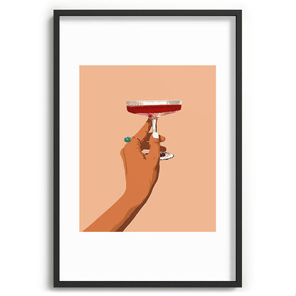 83 Oranges Cheers to Love Recessed Framing Rectangle