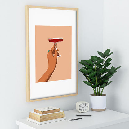 83 Oranges Cheers to Love Recessed Framing Rectangle
