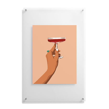 83 Oranges Cheers to Love Floating Acrylic Print