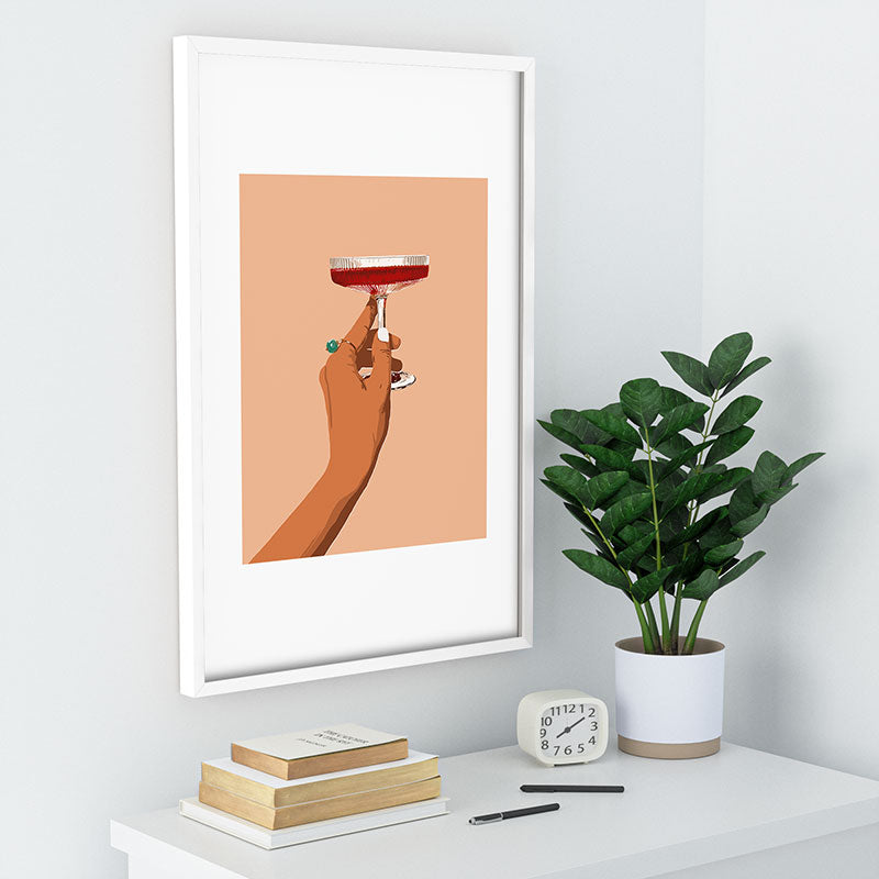 83 Oranges Cheers to Love Recessed Framing Rectangle