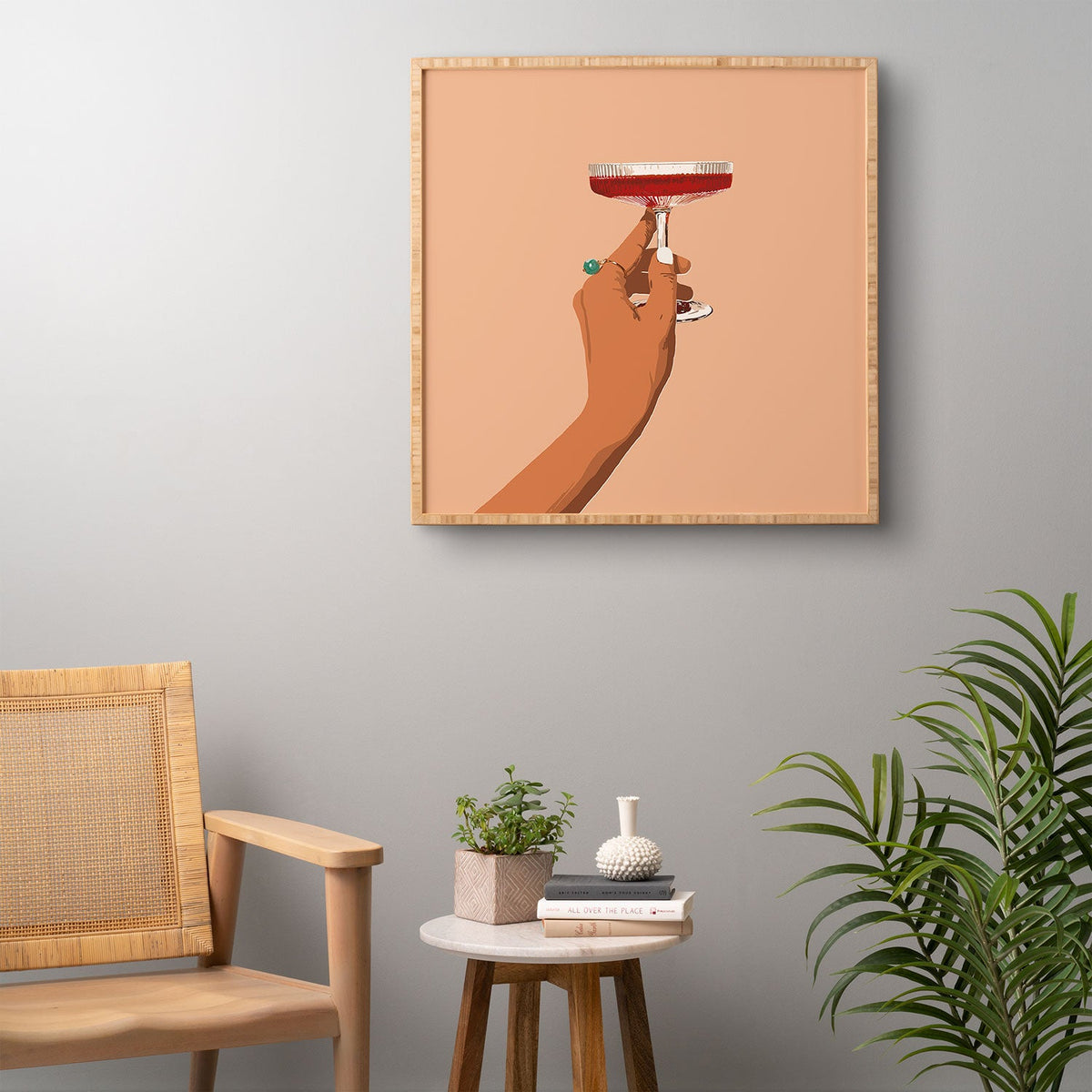83 Oranges Cheers to Love Framed Wall Art