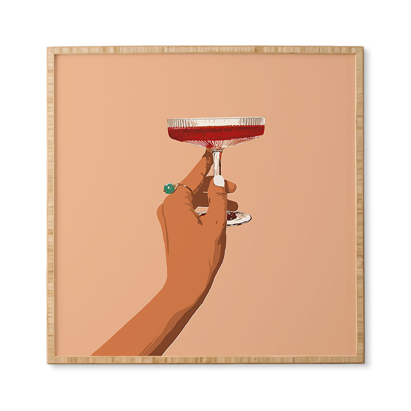 83 Oranges Cheers to Love Framed Wall Art