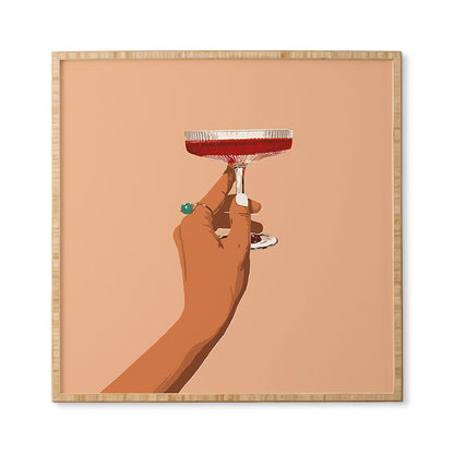 83 Oranges Cheers to Love Framed Wall Art