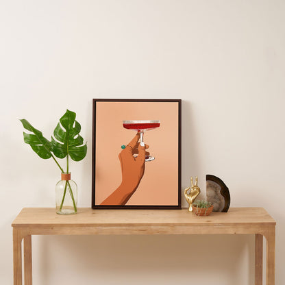 83 Oranges Cheers to Love Art Canvas